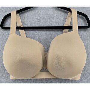 Cacique Bra 40H Lightly Lined Balconette Beige Underwire Lane Bryant 1130933